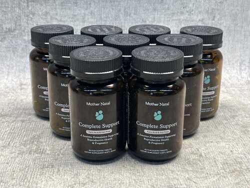 73 · Nine bottles of Mother Natal Complete Support tablets
