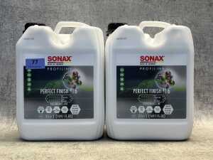 Two drums of Sonax Profiline Perfect Finish