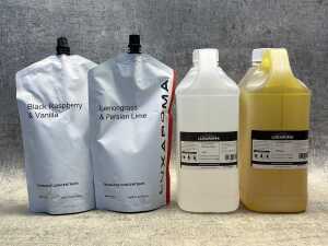 Group of Luxaroma fragrance concentrates