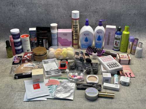 Group of beauty products