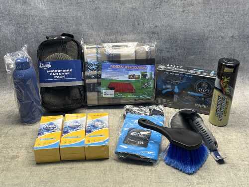 Group of car care products