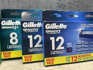 Five boxes of Gillette shaving cartridges - 3