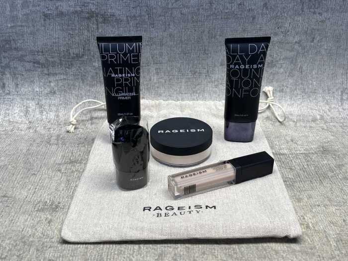 Group of Rageism Beauty prodcts