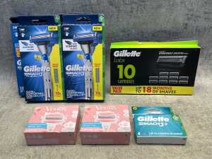 Group of Gillette products