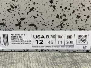 Nike Air Jordan 5 Retro OG size US 12 Men's - 5