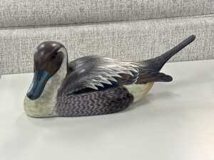 Painted timber duck decoy figures - 2