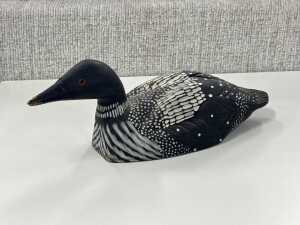 Painted timber duck decoy figures - 4