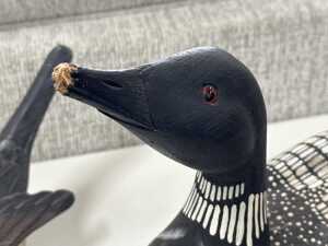 Painted timber duck decoy figures - 5