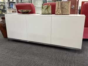 Modern white sideboard