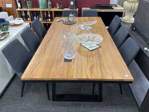 Focus On Furniture live-edge eleven-piece dining suite - 3