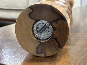 REALLY BIG olivewood pepper grinder - 4