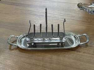 Silver plate including tea service - 4