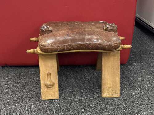 Mid-century camel stool