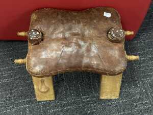 Mid-century camel stool - 2