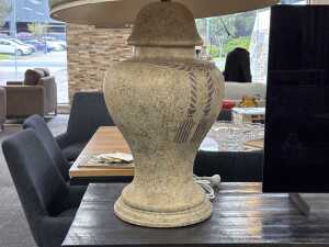Pair of large urn-form table lamps - 3
