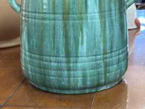 Large John Campbell drip glaze twin-handled vase - 3