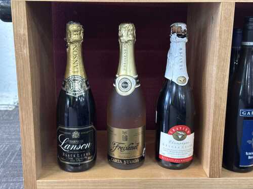 Three bottles of champagne