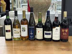 Eight bottles of assorted alcohol