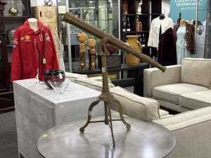 Decorative brass telescope