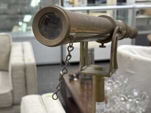 Decorative brass telescope - 4
