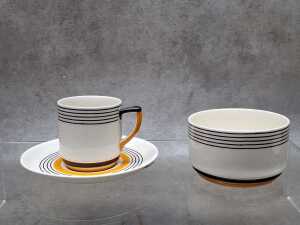 Royal Doulton 'Marquis' Art Deco porcelain pieces - 4