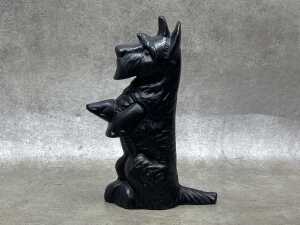 Three cast iron door stops - 2