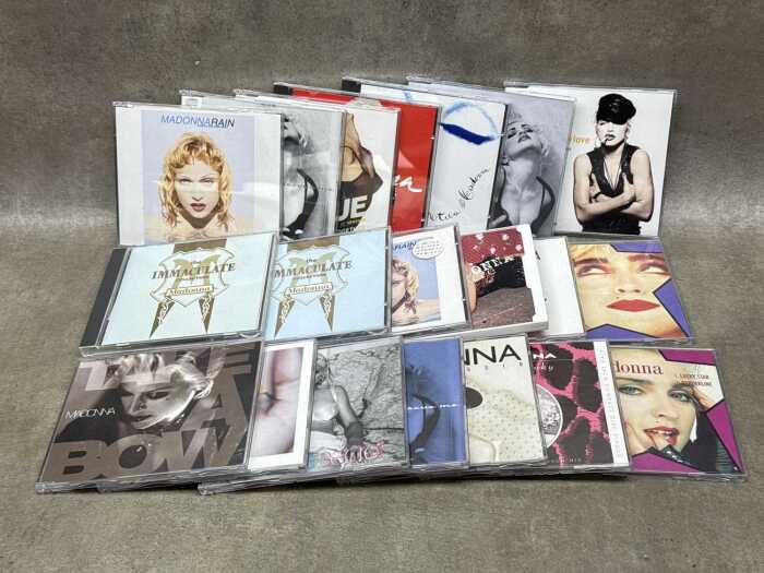Collection of Madonna CDs, including singles and Japanese pressings