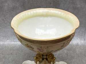 Edwardian Royal Worcester porcelain comport, 1903, A/F - 3