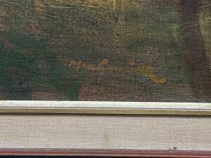 Max Gosswinkle, Four Swamp Sisters, c. 1980s. Oil painting on board - 3