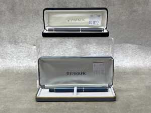 Two Parker pens, including 1 fountain pen
