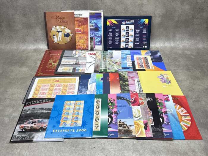 Australia Post large format folders with commemorative minisheets