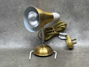 Anodised aluminium headboard lamp