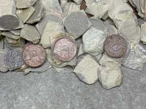 A tin of assorted Australian pennies and halfpennies - 2