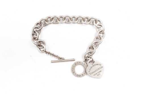 A bracelet in sterling silver