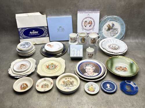 Collection of British Royal Family souvenirware