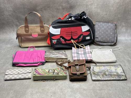 Handbags, shoulder bags and clutches