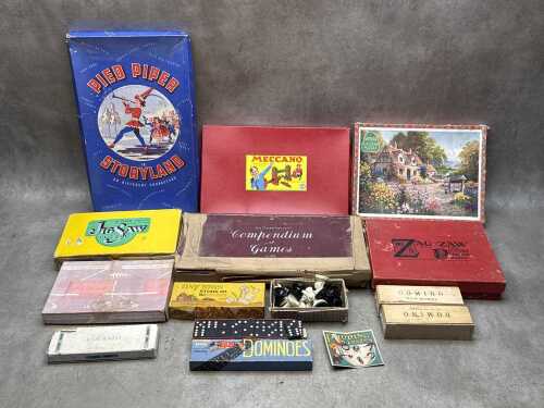 Early puzzles, toys and games