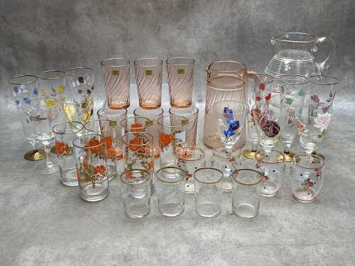 Retro glassware