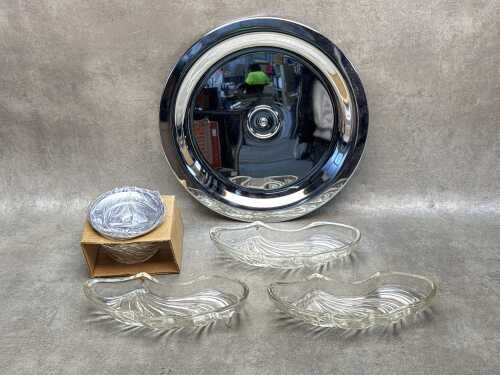 Vinatge Kromex chrome plated lazy Susan