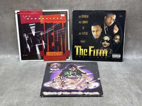 Three '90s Hip Hop vinyl records, including The Herbaliser 'Mercenary' (F/VG+)