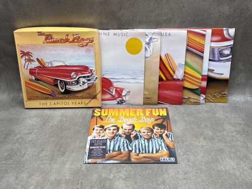 Beach Boys vinyl records, including 'Capitol Years' six LP box set