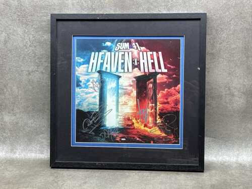 Sum 41 'Heaven :x: Hell' framed LP cover