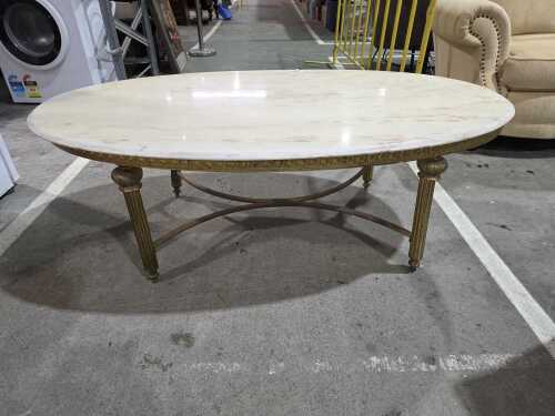 Oval coffee table