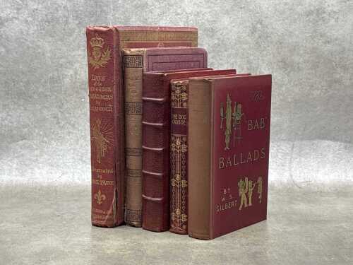 Five antique books, including Lays of the Scottish Cavaliers