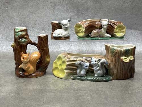 Four Hornsea mid-century ceramic vases