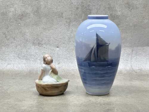 Two Royal Copenhagen porcelain items