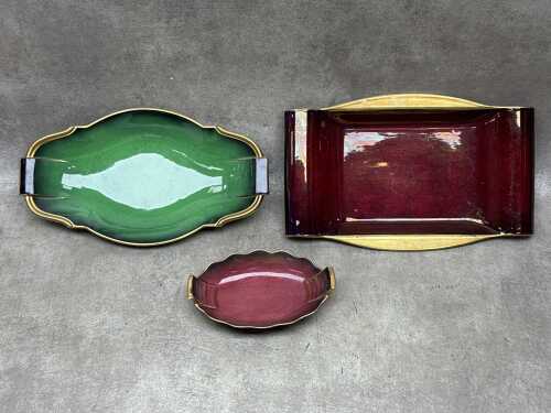 Three Carlton Ware dishes