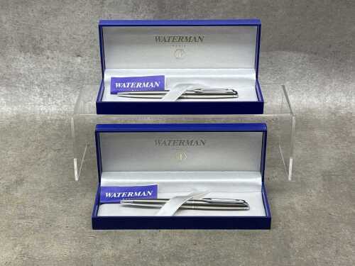 Two Waterman ballpoint pens