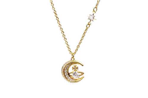 A Vivienne Westwood Dorina moon orb necklace