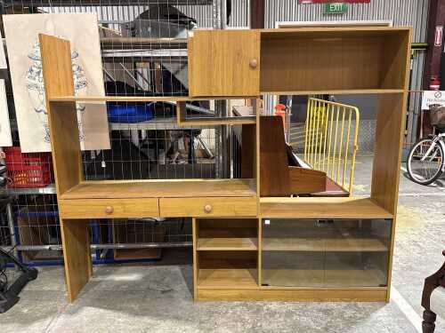 Mid-century (expanding) metamorphic veneer buffet